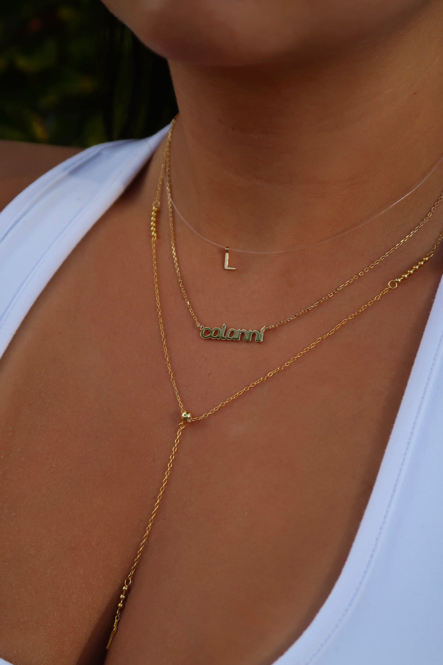 Halo Lariat Necklace