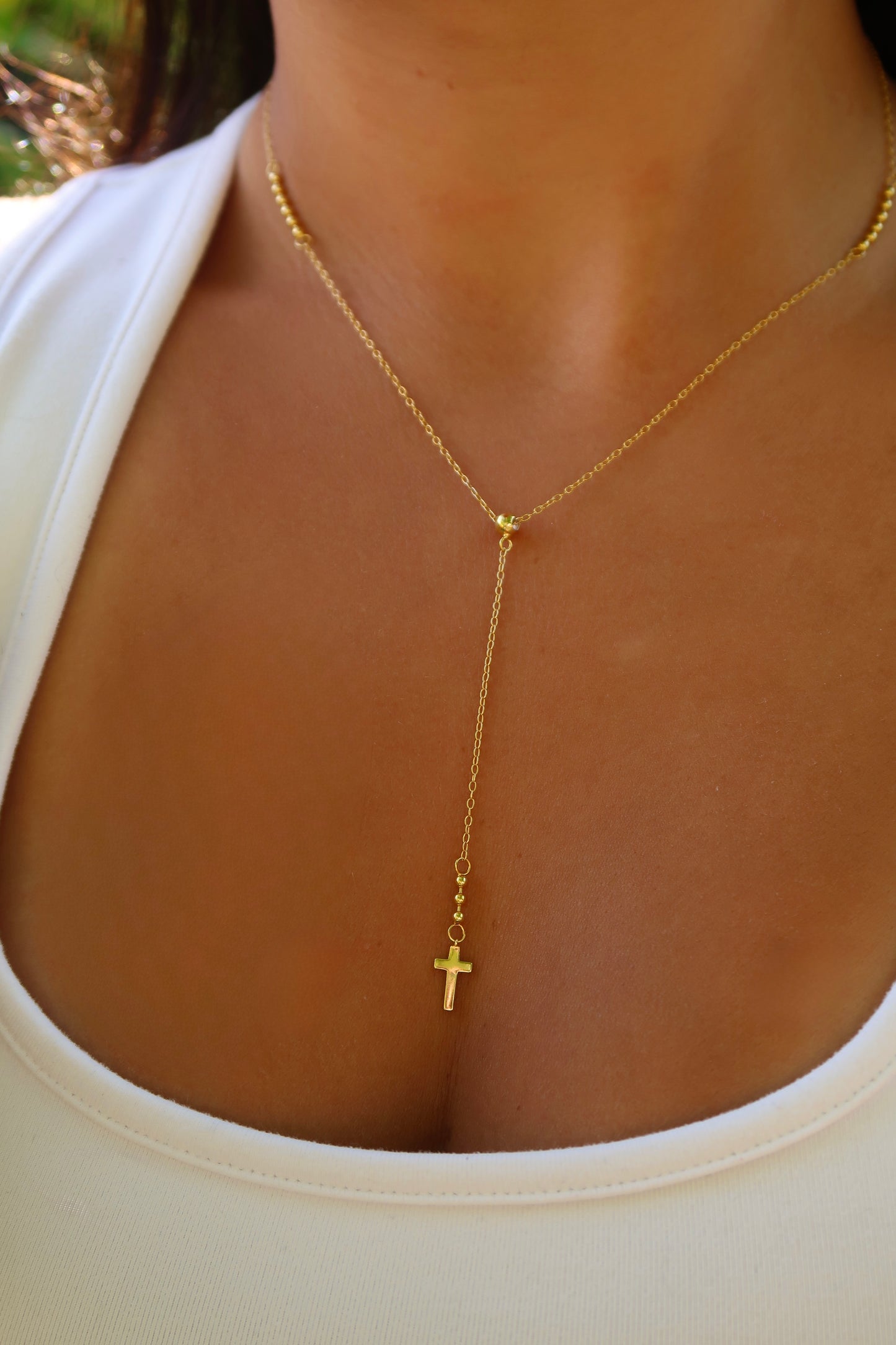 Halo Lariat Necklace