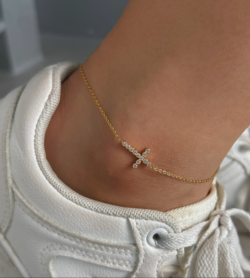 Starlight Cross Anklet