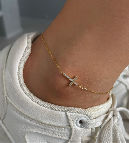 Starlight Cross Anklet