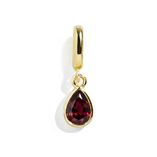 Pear Birthstone Necklace